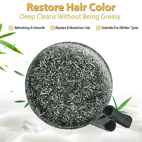 TPTAL Gray Reverse Bar - Natural Hair Darkening Shampoo Bar for Gray Hair Coverage (2-Pack) - görsel 10