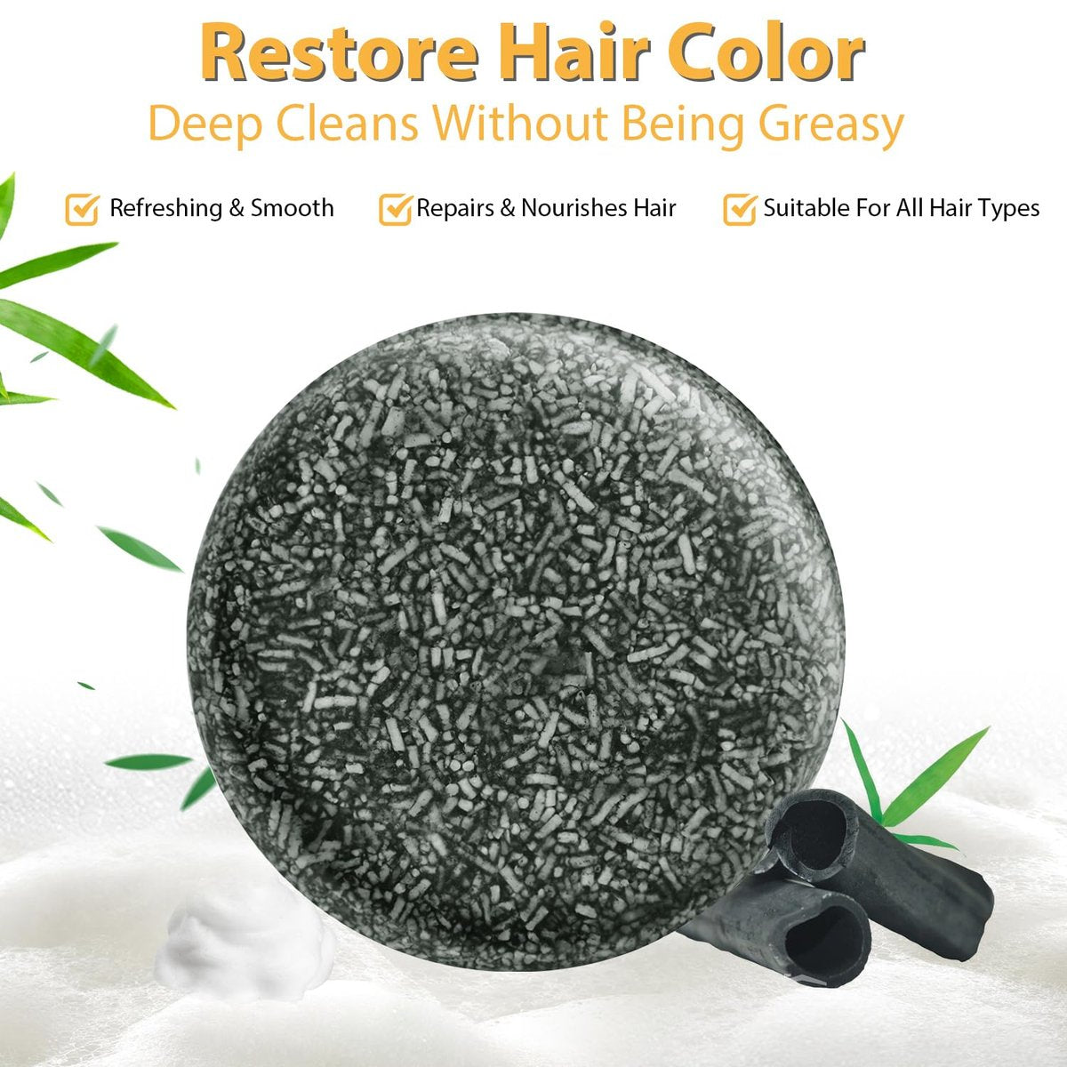 TPTAL Gray Reverse Bar - Natural Hair Darkening Shampoo Bar for Gray Hair Coverage (2-Pack) - görsel 9