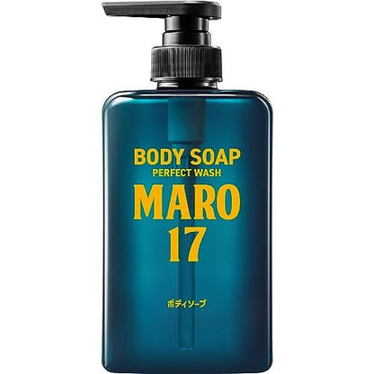 MARO17 Collagen Men's Body Wash – Sulfate-Free Hydrating Shower Gel with Hyaluronic Acid, Bergamot Scent, 15 Fl Oz Avelisse