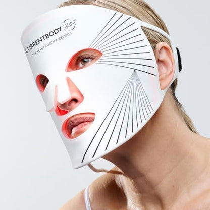 CurrentBody Skin LED Light Therapy Face Mask Series 1 - Red Light Anti-Aging Device for Wrinkle Reduction Avelisse