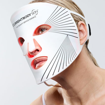 CurrentBody Skin LED Light Therapy Face Mask Series 1 - Red Light Anti-Aging Device for Wrinkle Reduction Avelisse
