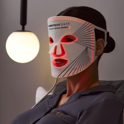 CurrentBody Skin LED Light Therapy Face Mask Series 1 - Red Light Anti-Aging Device for Wrinkle Reduction Avelisse