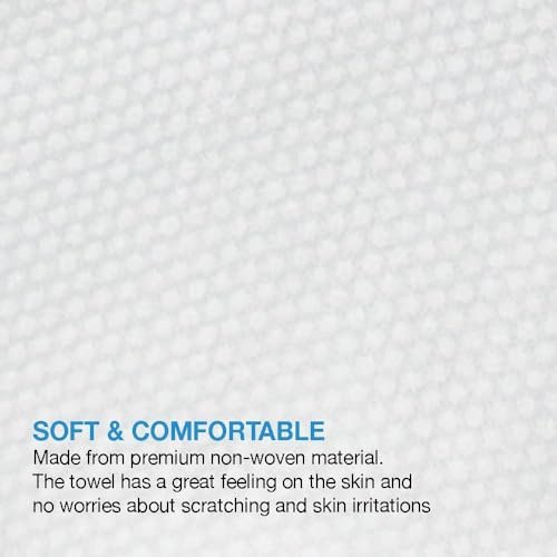 ForPro Professional Collection Premium Disposable Bath Towels - Extra Large 15" x 31.5" White Non-Woven Towels, 50-Count for Salon, Spa & Home Avelisse
