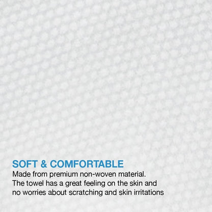 ForPro Professional Collection Premium Disposable Bath Towels - Extra Large 15" x 31.5" White Non-Woven Towels, 50-Count for Salon, Spa & Home Avelisse
