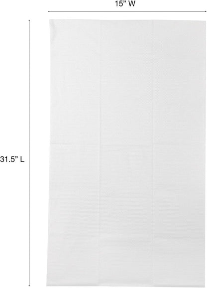 ForPro Professional Collection Premium Disposable Bath Towels - Extra Large 15" x 31.5" White Non-Woven Towels, 50-Count for Salon, Spa & Home Avelisse