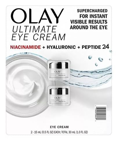 Olay Ultimate Niacinamide + Hyaluronic + Peptide Eye Cream – 0.5 fl. oz. (Pack of 2) Avelisse