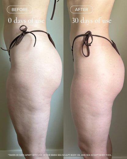 MARA Sea Sculpt Body Oil – Firming & Hydrating Body Oil with Algae, Moringa & Squalane – Helps Improve the Look of Cellulite, Tone & Smooth Skin (4 oz / 120 ml) Avelisse