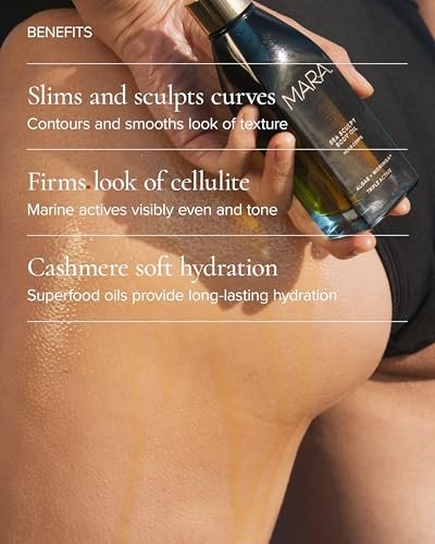 MARA Sea Sculpt Body Oil – Firming & Hydrating Body Oil with Algae, Moringa & Squalane – Helps Improve the Look of Cellulite, Tone & Smooth Skin (4 oz / 120 ml) Avelisse