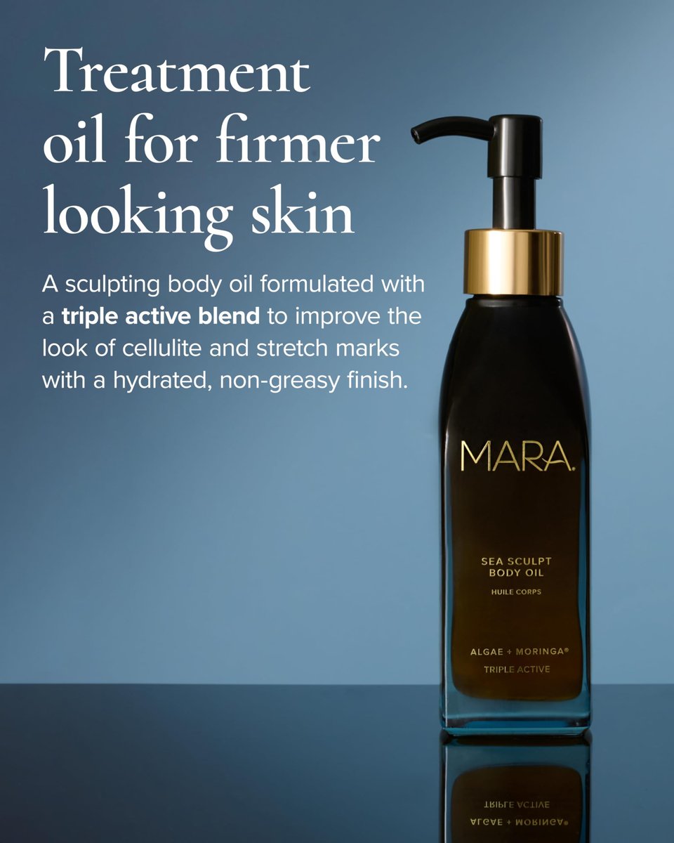 MARA Sea Sculpt Body Oil – Firming & Hydrating Body Oil with Algae, Moringa & Squalane – Helps Improve the Look of Cellulite, Tone & Smooth Skin (4 oz / 120 ml) Avelisse