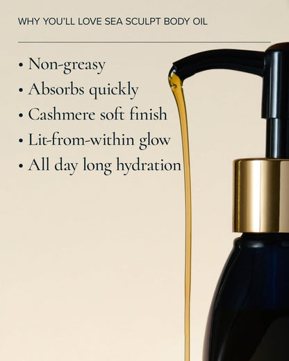 MARA Sea Sculpt Body Oil – Firming & Hydrating Body Oil with Algae, Moringa & Squalane – Helps Improve the Look of Cellulite, Tone & Smooth Skin (4 oz / 120 ml) Avelisse
