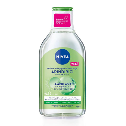 NIVEA MicellAir Refreshing Micellar Water – Gentle Daily Cleansing & Makeup Removal, 13.53 oz