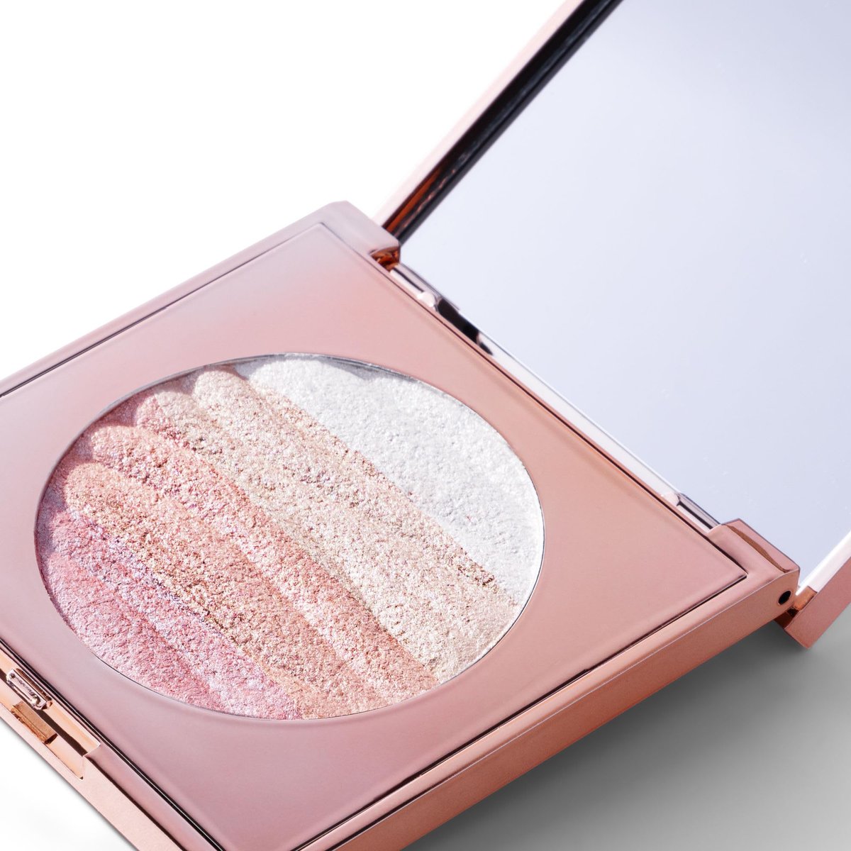 W7 Afterglow Blusher & Highlight Compact - Pink & Gold Glowing Pressed Powder Blush and Highlighter Duo - görsel 4