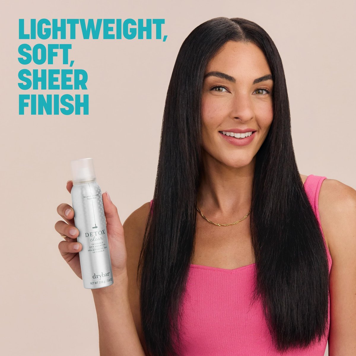 Drybar Detox Clear Invisible Dry Shampoo Spray - Absorbs Light Oils, Clean & Refreshed Hair, Soft Sheer Finish, Blanc Scent, 3.8 oz Avelisse