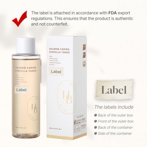 HEVEBLUE Salmon Caring Centella Toner - pH 5.5, Salmon PDRN & Egg Extract, Centella Asiatica, Restore & Rejuvenate, Refine Skin Texture, Low Irritation Korean Skincare Avelisse