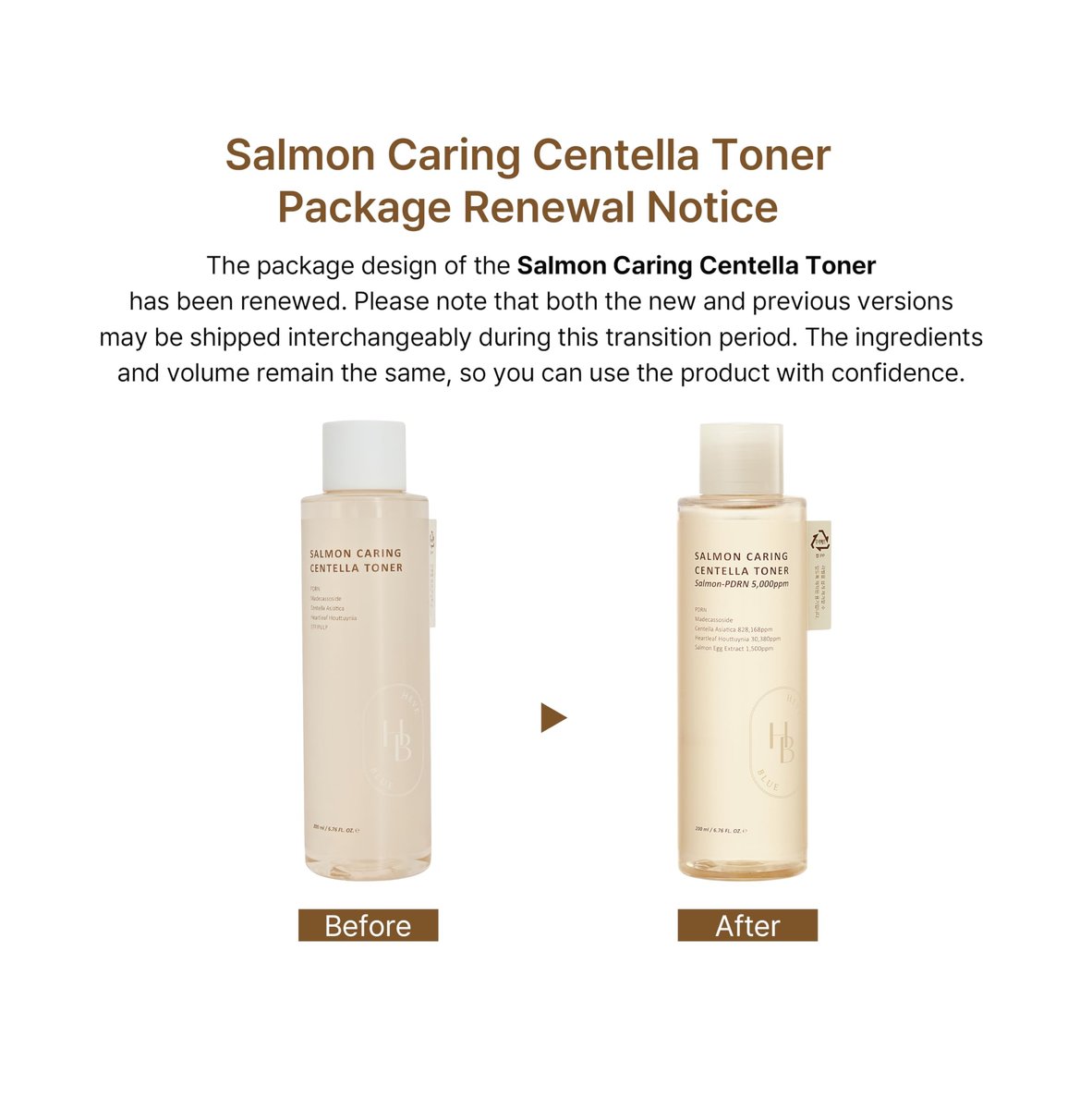 HEVEBLUE Salmon Caring Centella Toner - pH 5.5, Salmon PDRN & Egg Extract, Centella Asiatica, Restore & Rejuvenate, Refine Skin Texture, Low Irritation Korean Skincare Avelisse