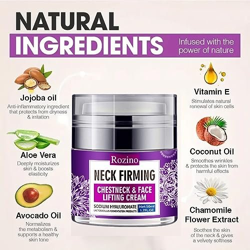 New Irven Collagen Face & Neck Tightening Cream - Firming & Lifting Anti-Wrinkle Neck Moisturizer for Double Chin Reduction, 1.76 oz - görsel 8