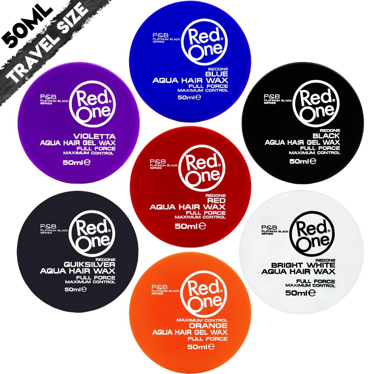 Redone Hair Styling Aqua Wax - Ultra Hold Edge Control Gel with Strawberry Scent - Travel Size 50ml - görsel 7