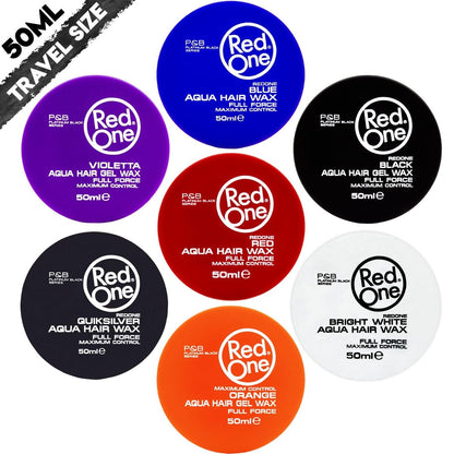Redone Hair Styling Aqua Wax - Ultra Hold Edge Control Gel with Strawberry Scent - Travel Size 50ml