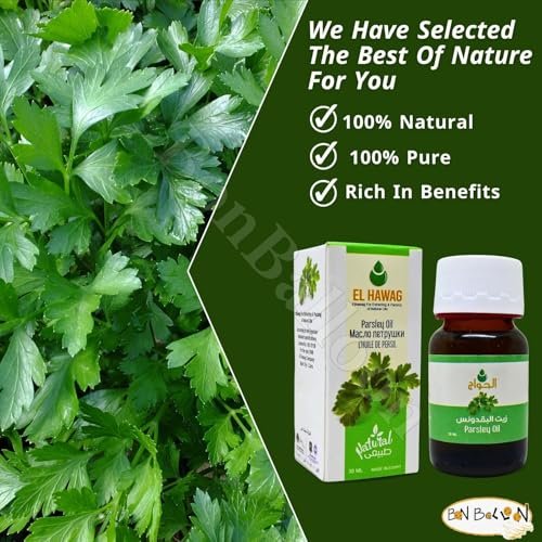 Bonballoon Pure & Natural Cold Pressed Parsley Oil - 1.01 oz (30 ml) Concentrated Crude Herbal Oil for Cooking, Body & Hair - görsel 10