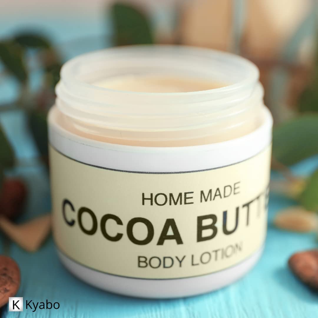 Kyabo 100% Pure and All Natural Cocoa Butter - 3lb - Food Grade - Great for Lip Balm, Cream, Hair Products, Candle, Hair Removal and Craft Projects - Made with Organic Cacao Avelisse