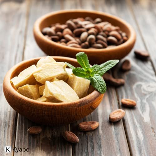 Kyabo 100% Pure and All Natural Cocoa Butter - 3lb - Food Grade - Great for Lip Balm, Cream, Hair Products, Candle, Hair Removal and Craft Projects - Made with Organic Cacao Avelisse