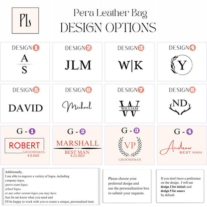Pera Leather Personalized Leather Toiletry Bag for Men – Custom Dopp Kit with Name or Initial, Travel Gift for Groomsmen, Husband, Dad, Boyfriend Avelisse