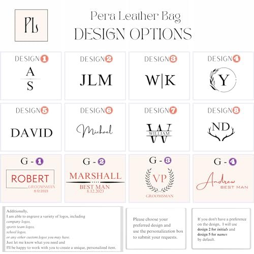 Pera Leather Personalized Leather Toiletry Bag for Men – Custom Dopp Kit with Name or Initial, Travel Gift for Groomsmen, Husband, Dad, Boyfriend Avelisse