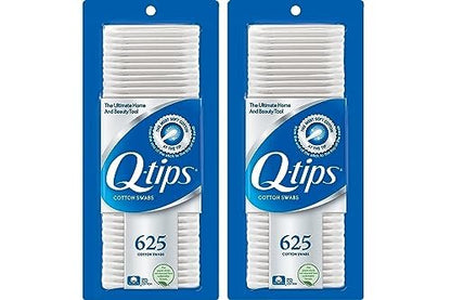 Q-tips Original Cotton Swabs for Hygiene & Beauty Care – 100% Cotton, 625 Count (Pack of 2)