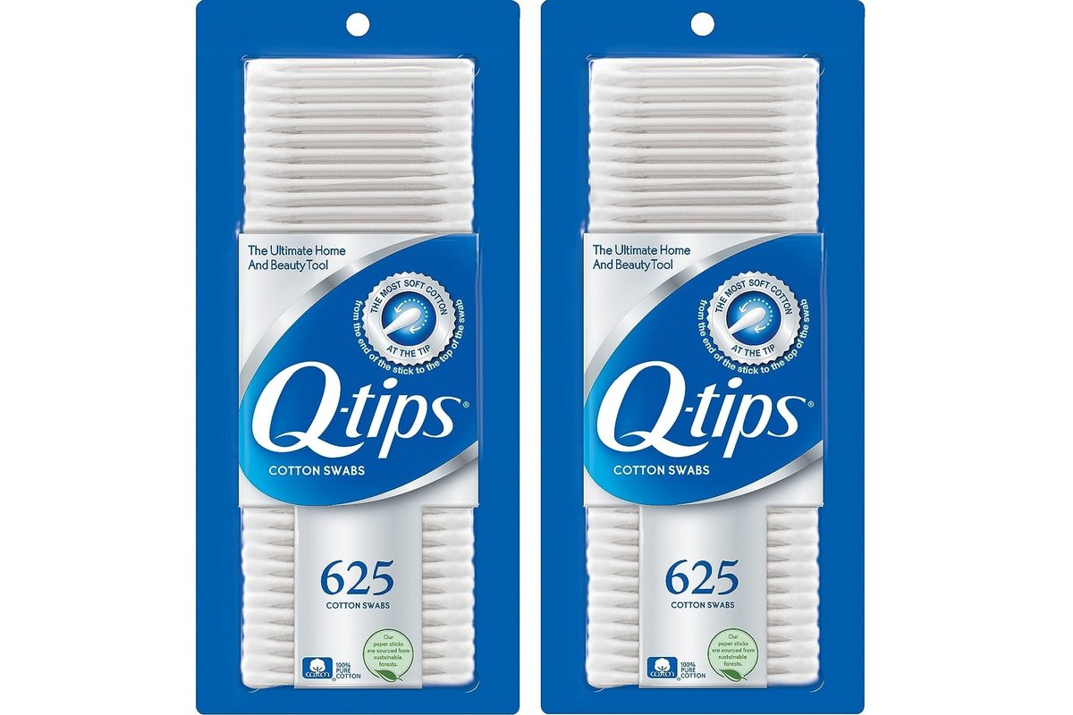 Q-tips Original Cotton Swabs for Hygiene & Beauty Care – 100% Cotton, 625 Count (Pack of 2) - görsel 1