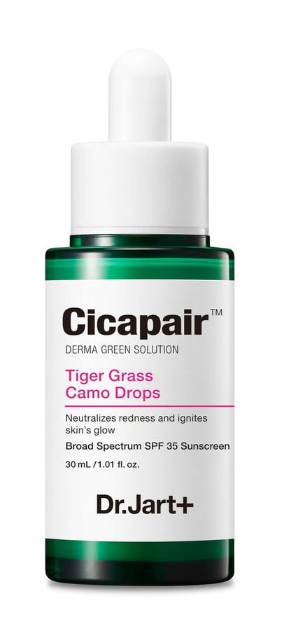 Dr.Jart+ Cicapair Tiger Grass Camo Drops Tinted Serum SPF 35 with Centella Asiatica | Skin Tint | Korean Skin Care Makeup Hybrid, 1.01 Fl Oz Avelisse