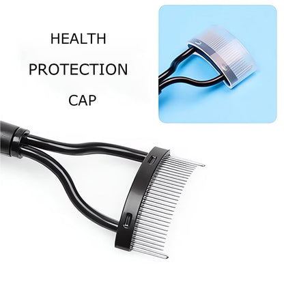 Corconess Eyelash Comb 2-Pack: Precision Eyelash Separator Tool with Metal Teeth for Flawless Lashes