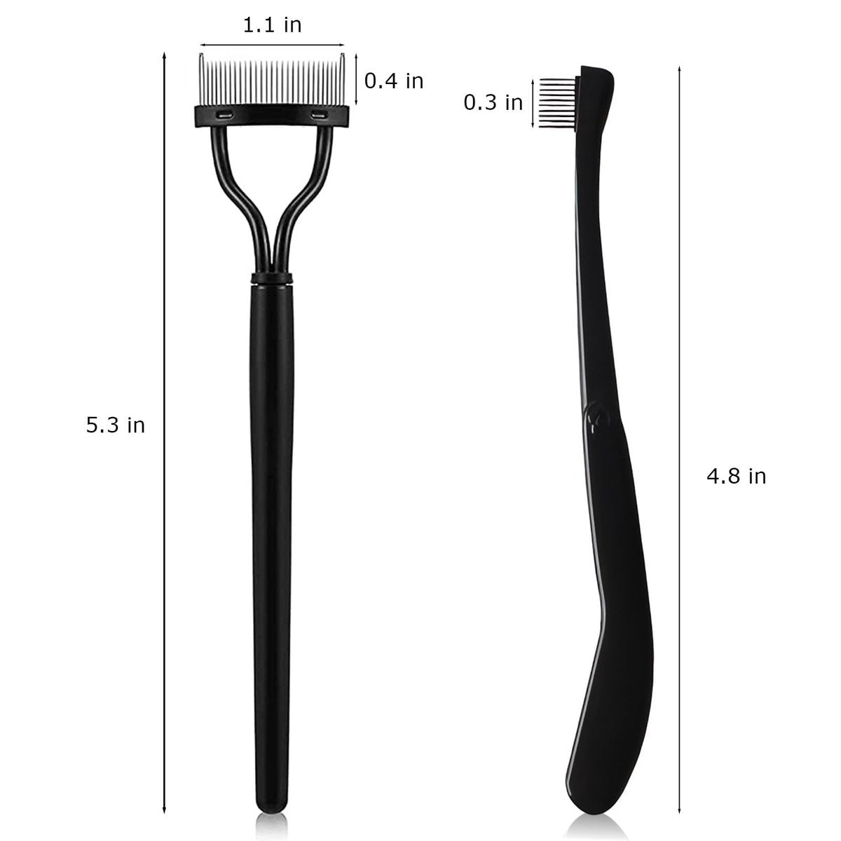 Corconess Eyelash Comb 2-Pack: Precision Eyelash Separator Tool with Metal Teeth for Flawless Lashes - görsel 13