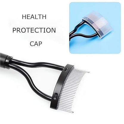 Corconess Eyelash Comb 2-Pack: Precision Eyelash Separator Tool with Metal Teeth for Flawless Lashes