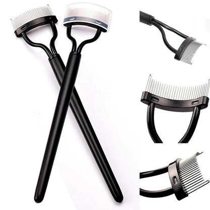 Corconess Eyelash Comb 2-Pack: Precision Eyelash Separator Tool with Metal Teeth for Flawless Lashes