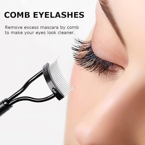 Corconess Eyelash Comb 2-Pack: Precision Eyelash Separator Tool with Metal Teeth for Flawless Lashes - görsel 10