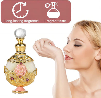 LIYJTK Halal Dubai Retro Concentrated Perfume Oil for Women - Long Lasting Exquisite Vintage Fragrance - 0.5 Oz Avelisse