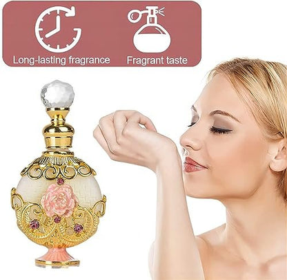 LIYJTK Halal Dubai Retro Concentrated Perfume Oil for Women - Long Lasting Exquisite Vintage Fragrance - 0.5 Oz Avelisse