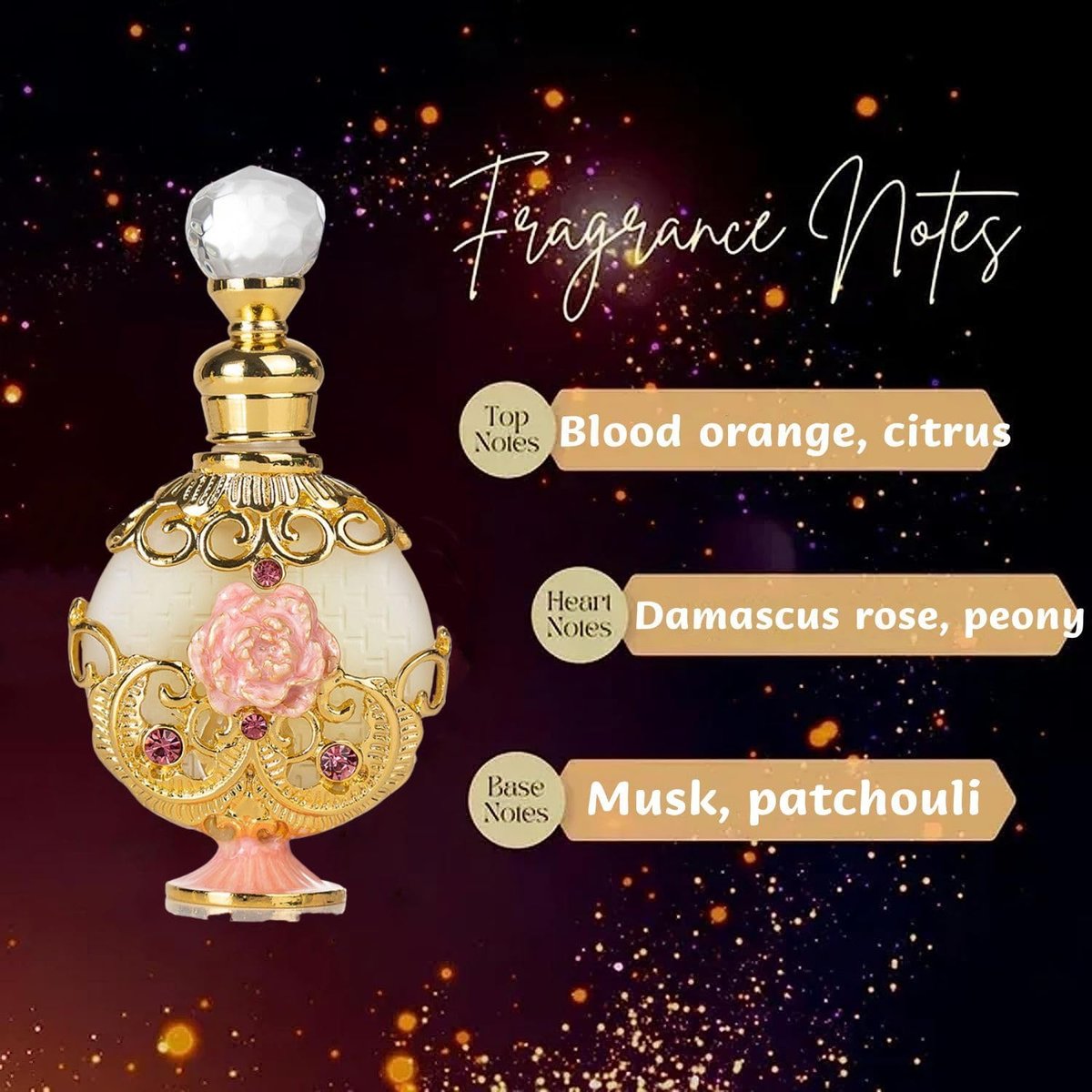 LIYJTK Halal Dubai Retro Concentrated Perfume Oil for Women - Long Lasting Exquisite Vintage Fragrance - 0.5 Oz Avelisse