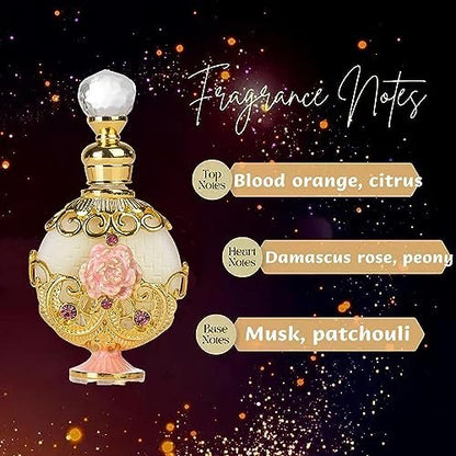 LIYJTK Halal Dubai Retro Concentrated Perfume Oil for Women - Long Lasting Exquisite Vintage Fragrance - 0.5 Oz Avelisse