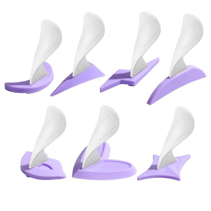KDIMSY Pubic Hair Stencils for Women - Bikini Shaving Stencils Set of 7 Shapes for Intimate Grooming and Styling