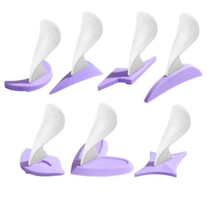 KDIMSY Pubic Hair Stencils for Women - Bikini Shaving Stencils Set of 7 Shapes for Intimate Grooming and Styling