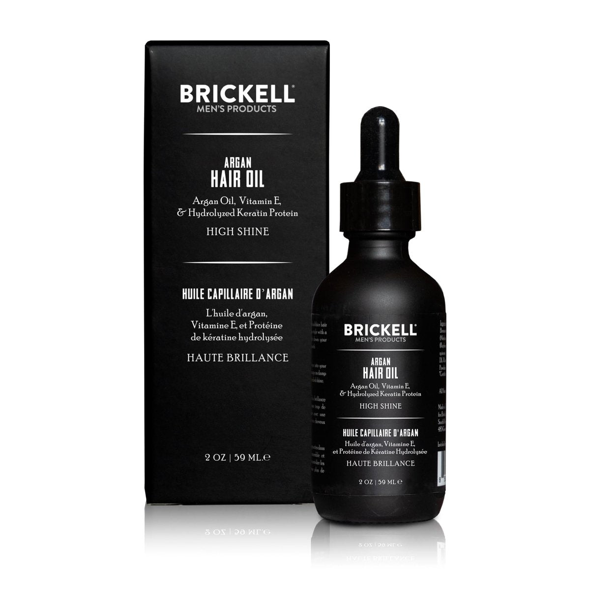 Brickell Men's Argan Oil for Hair - Natural & Organic Hair Oil for Men, Lightweight Treatment, 2 oz Avelisse