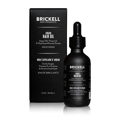 Brickell Men's Argan Oil for Hair - Natural & Organic Hair Oil for Men, Lightweight Treatment, 2 oz Avelisse