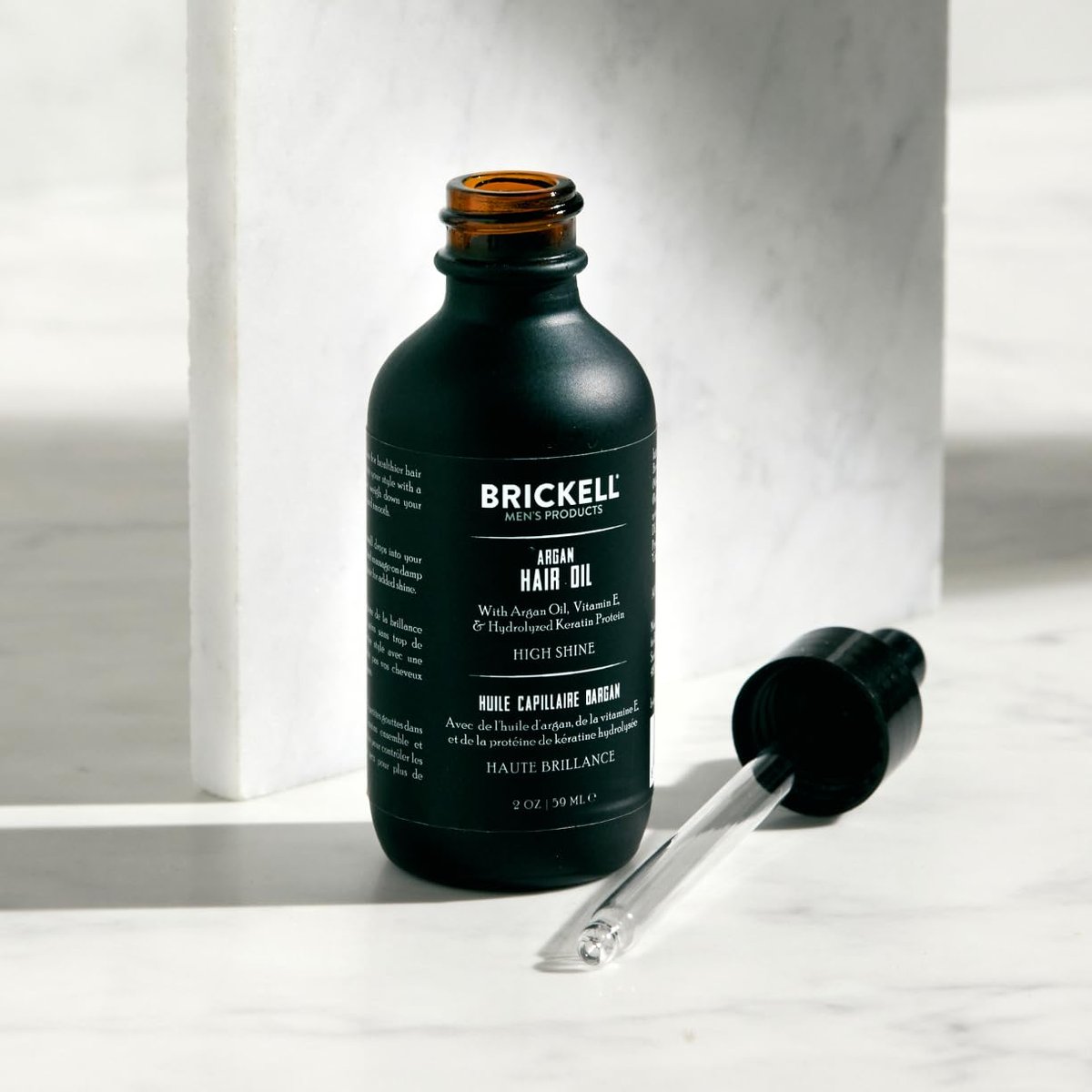 Brickell Men's Argan Oil for Hair - Natural & Organic Hair Oil for Men, Lightweight Treatment, 2 oz Avelisse