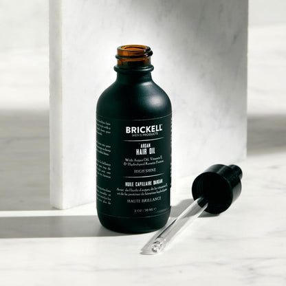 Brickell Men's Argan Oil for Hair - Natural & Organic Hair Oil for Men, Lightweight Treatment, 2 oz Avelisse