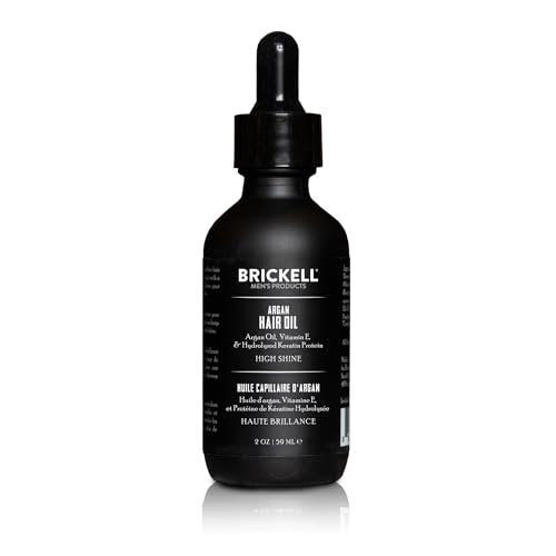 Brickell Men's Argan Oil for Hair - Natural & Organic Hair Oil for Men, Lightweight Treatment, 2 oz Avelisse