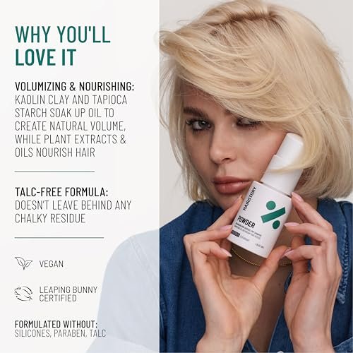 Hairstory Powder – Talc Free Non-Aerosol Dry Shampoo, Absorbs Oil and Adds Volume and Texture Between Washes, All Hair Types, 1.32 Oz Avelisse