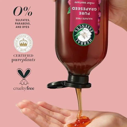 Herbal Essences Pure Grapeseed Color Nurture Sulfate Free Shampoo - 13.5 fl oz | Hair Protection & Color Nourishment