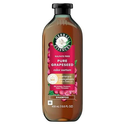 Herbal Essences Pure Grapeseed Color Nurture Sulfate Free Shampoo - 13.5 fl oz | Hair Protection & Color Nourishment