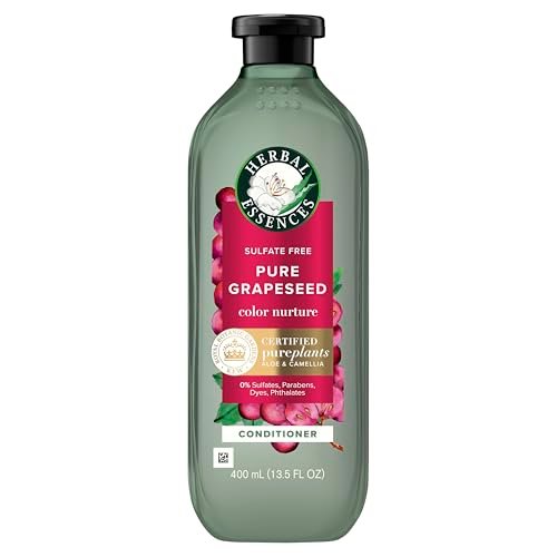 Herbal Essences Pure Grapeseed Color Nurture Sulfate Free Conditioner, 13.5 fl oz - Color Protection & Nourishment Avelisse